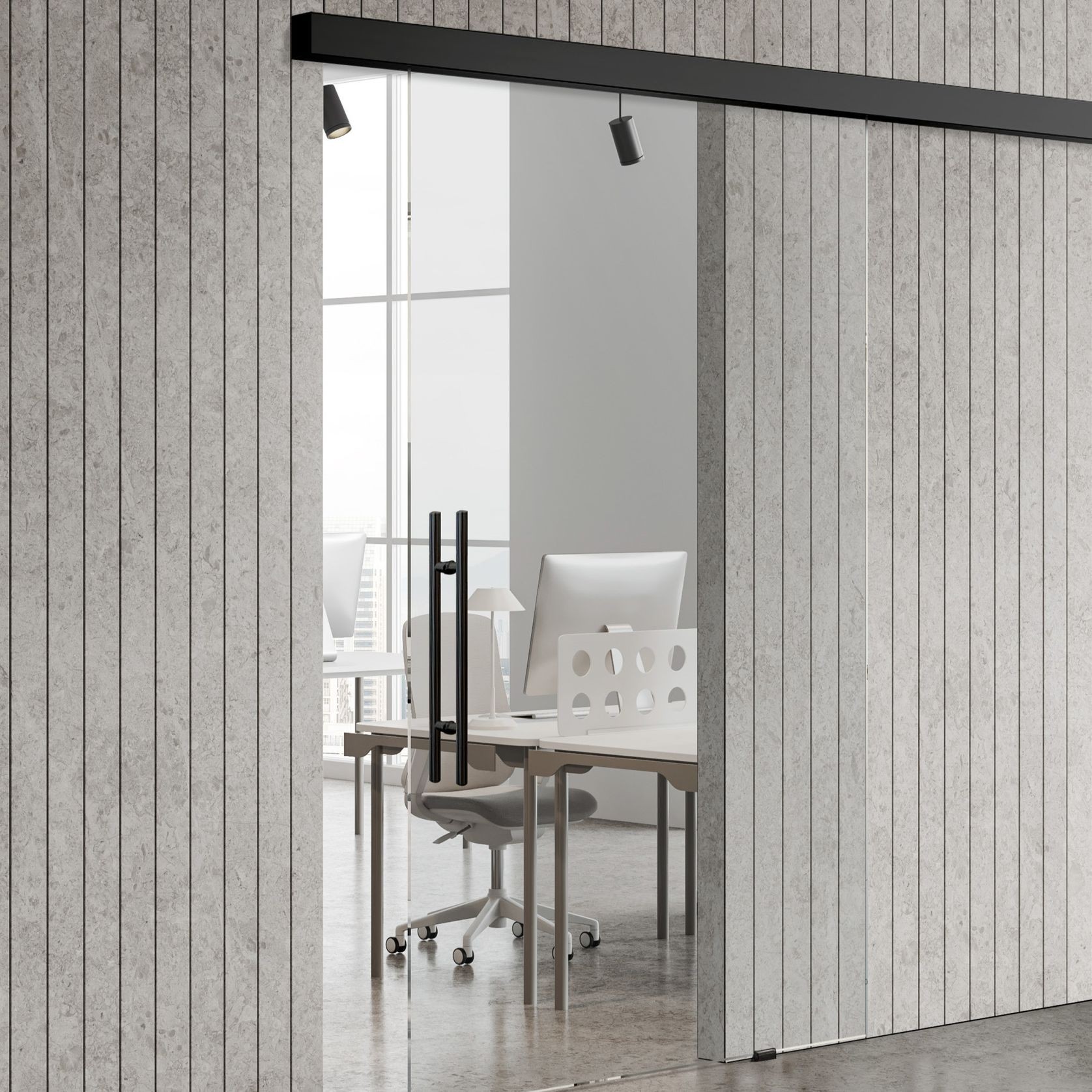 GlasGlide™ Frameless Glass Sliding Panel System gallery detail image