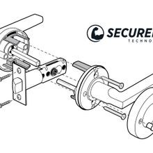 Fairlie Privacy Lever Handle SNP E17BK gallery detail image