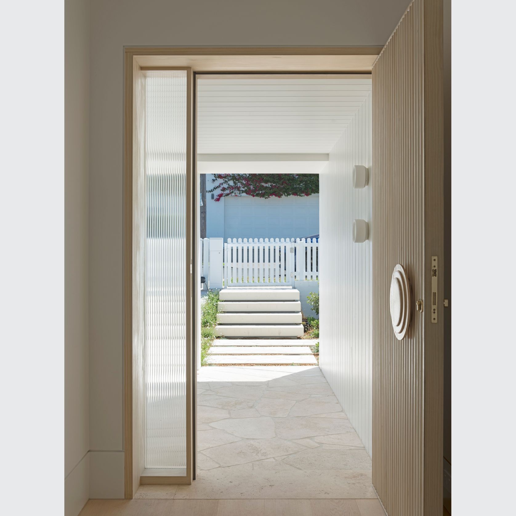 Deko Curved Rings - Timber Door Handle - TDH013c gallery detail image