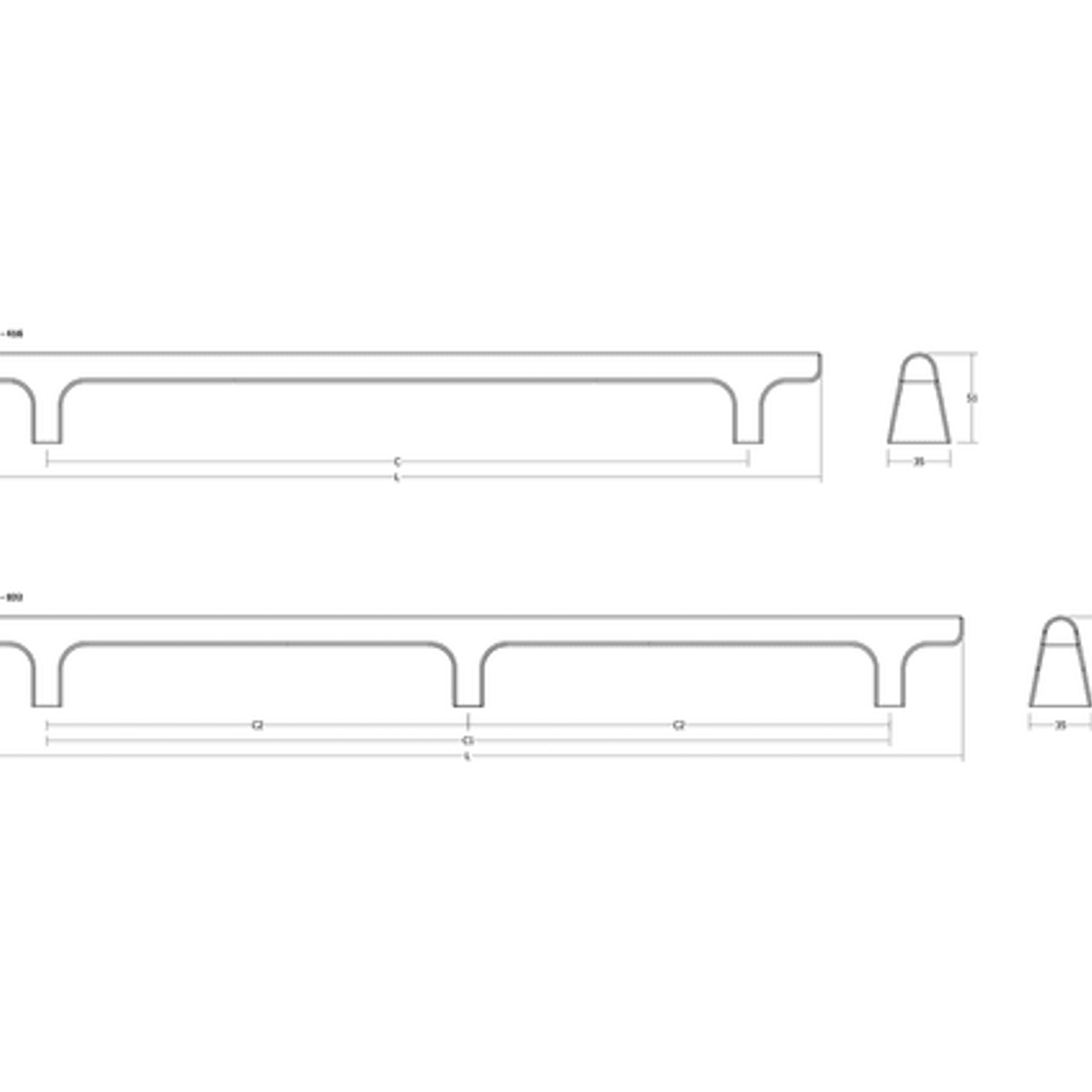 HINOKI WOOD BIG Cabinet Handle gallery detail image