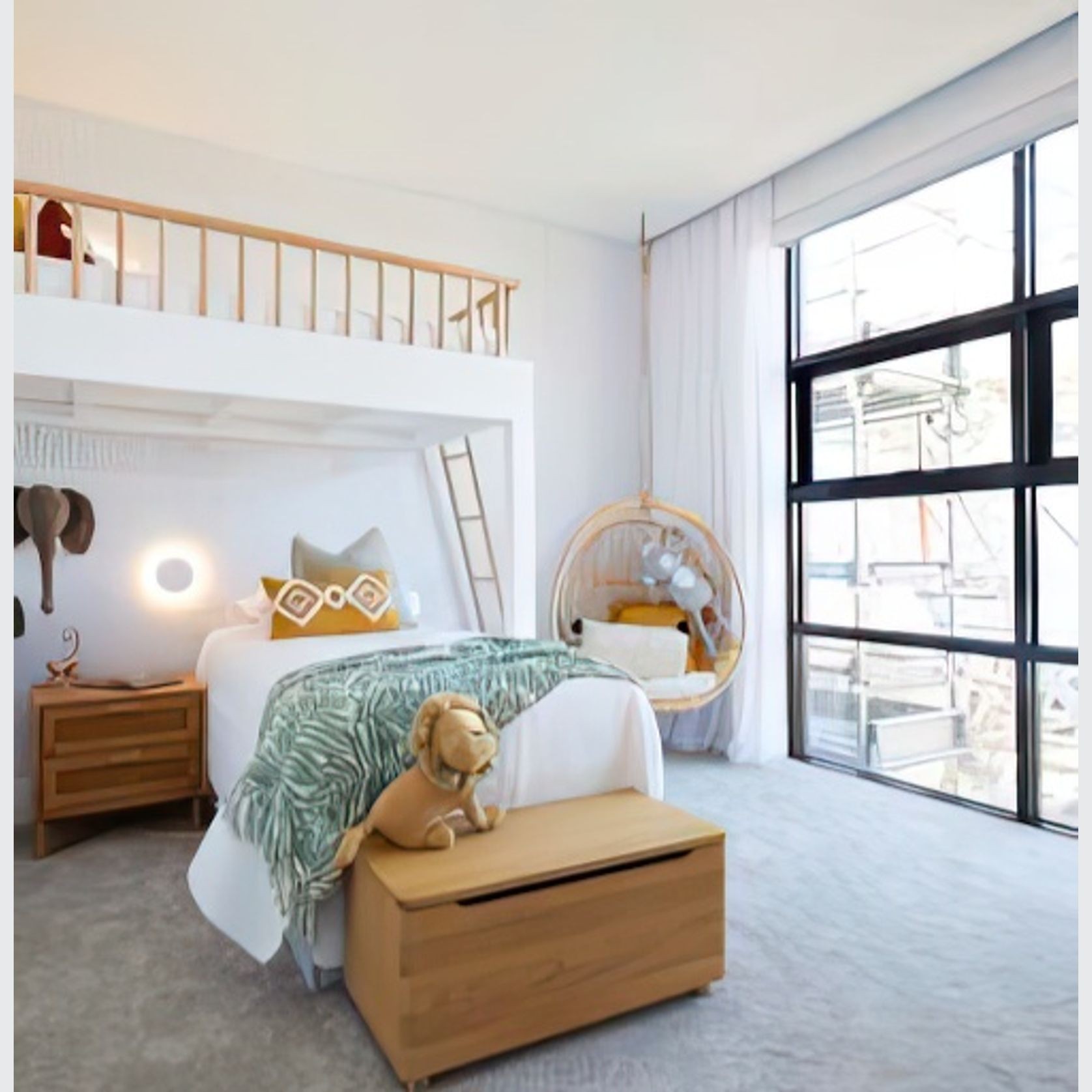 Henlow Kids Hanging Chair – Natural gallery detail image