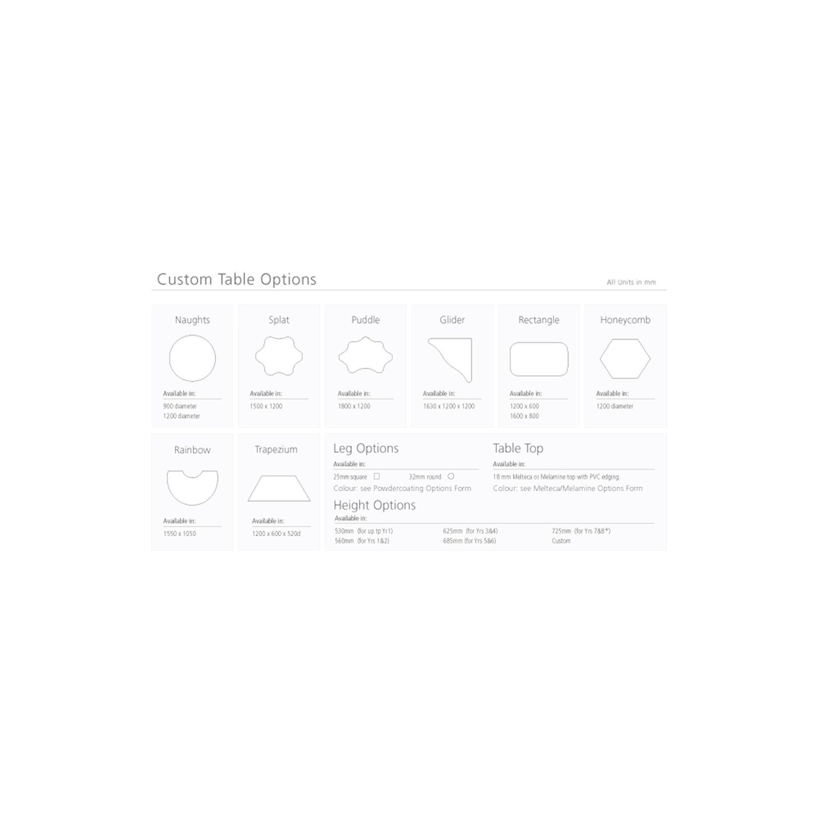 Junior Teaching Tables gallery detail image