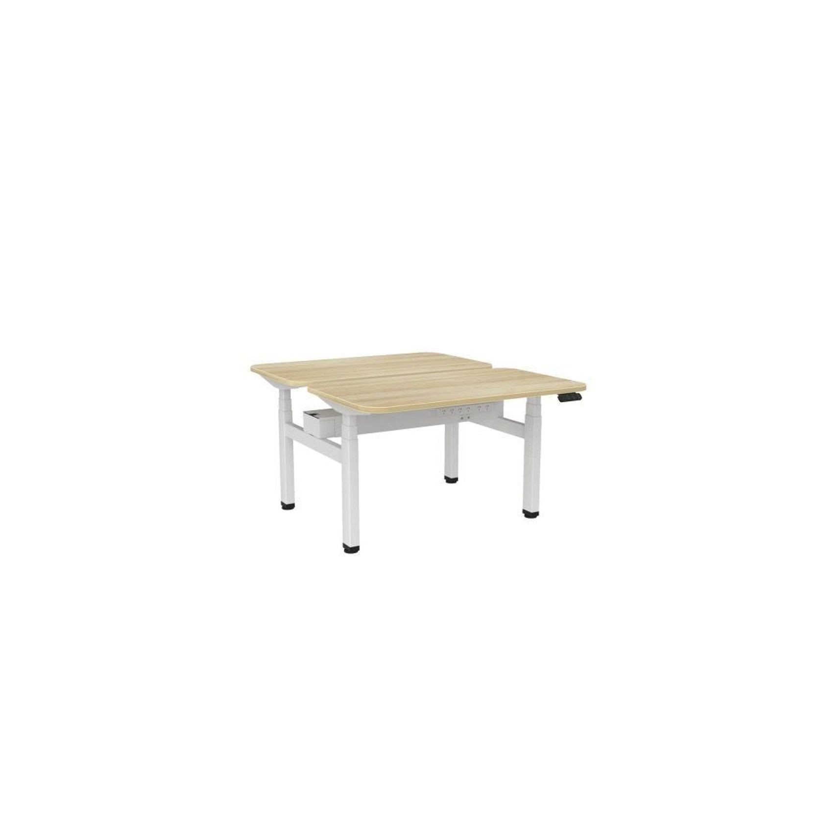 Haven Electric Double Sided Desk - Radius Top gallery detail image