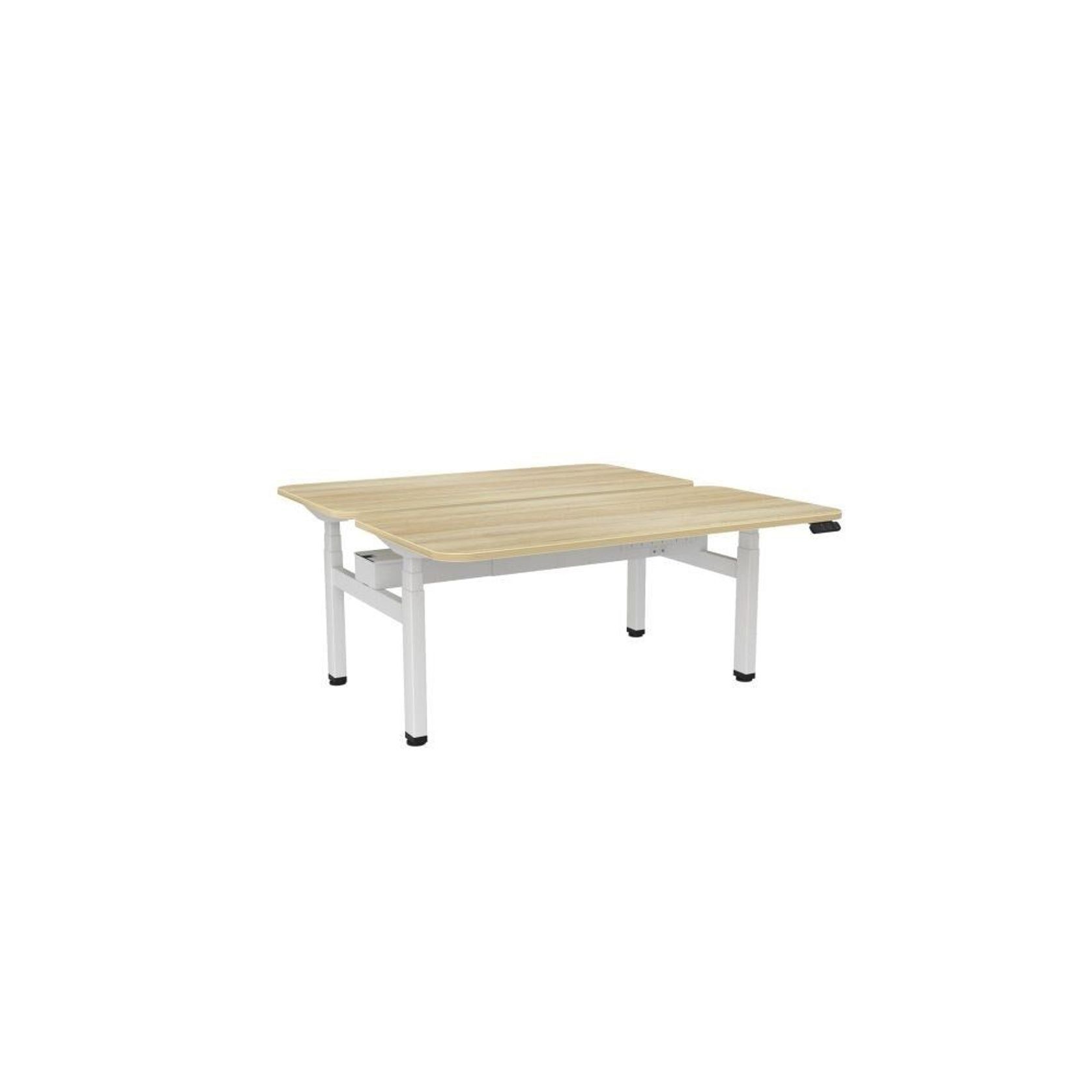 Haven Electric Double Sided Desk - Radius Top gallery detail image