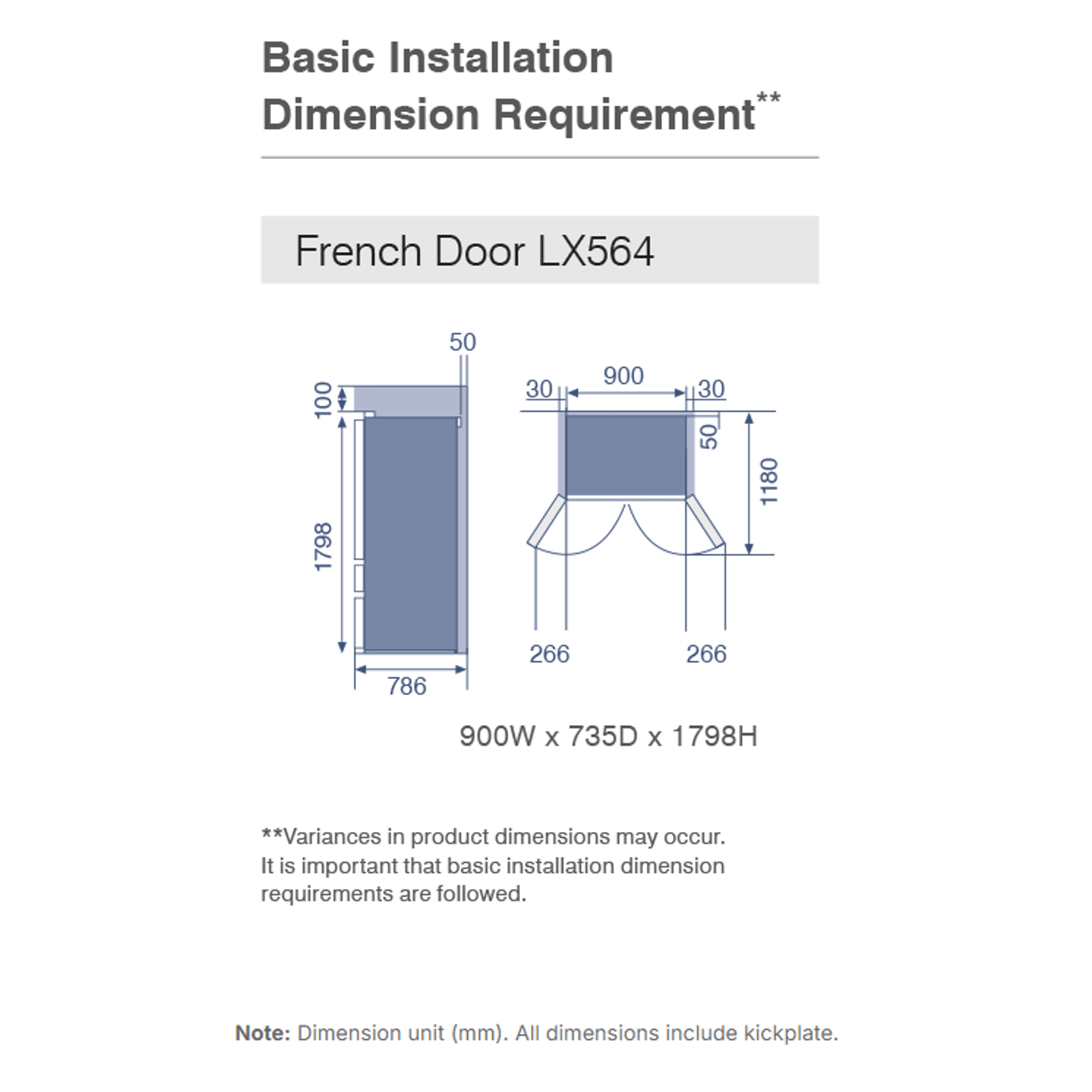 LX French Door Designer Series Fridge gallery detail image