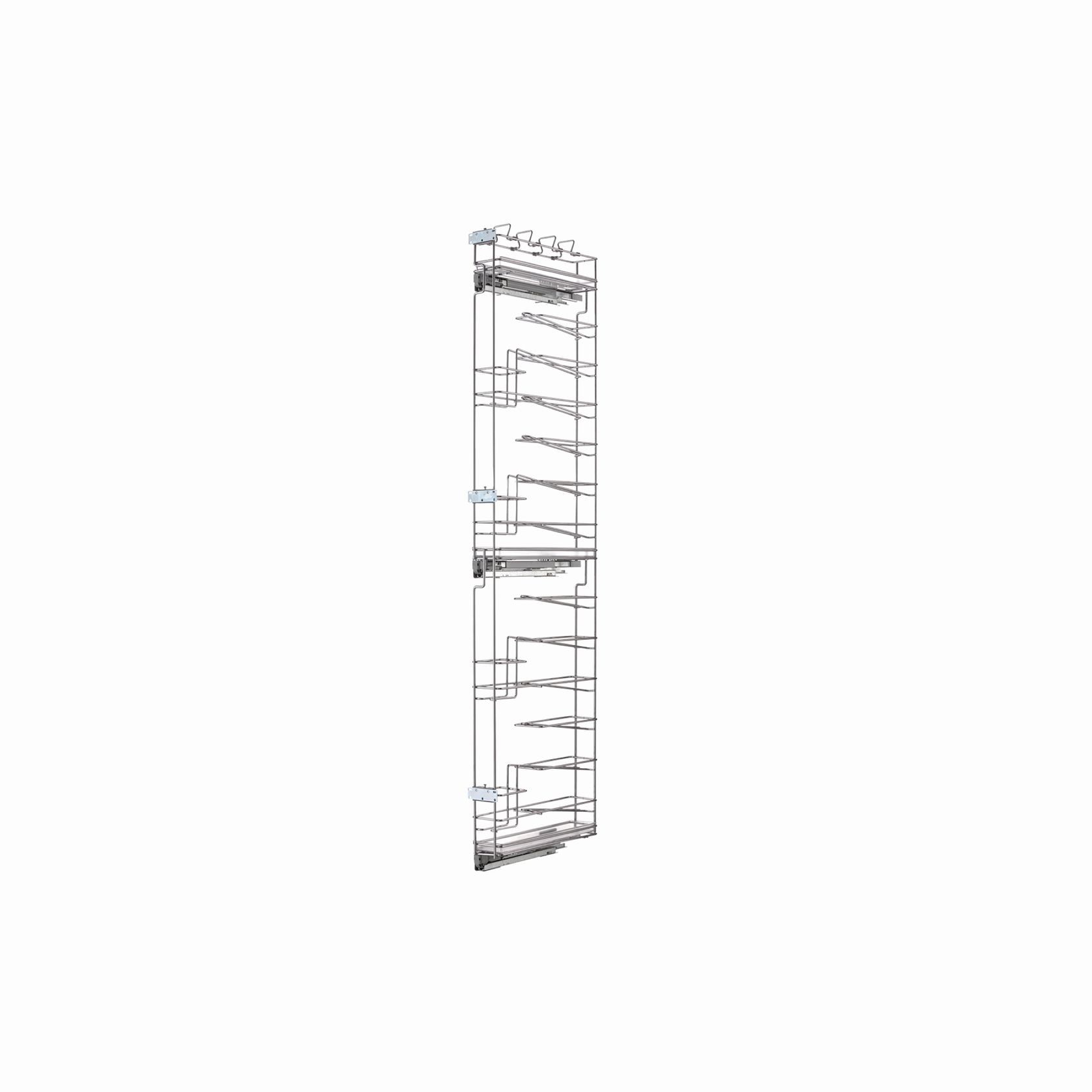 VIBO Pullout Bottle Rack 150 Cabinet - Galaxy Chrome gallery detail image