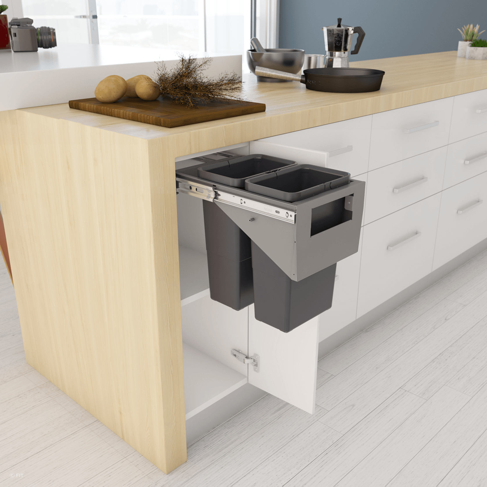 Tanova Simplex Pull Out Kitchen Bin gallery detail image
