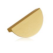 Krome Half Moon Handle 64mm Brushed Brass gallery detail image
