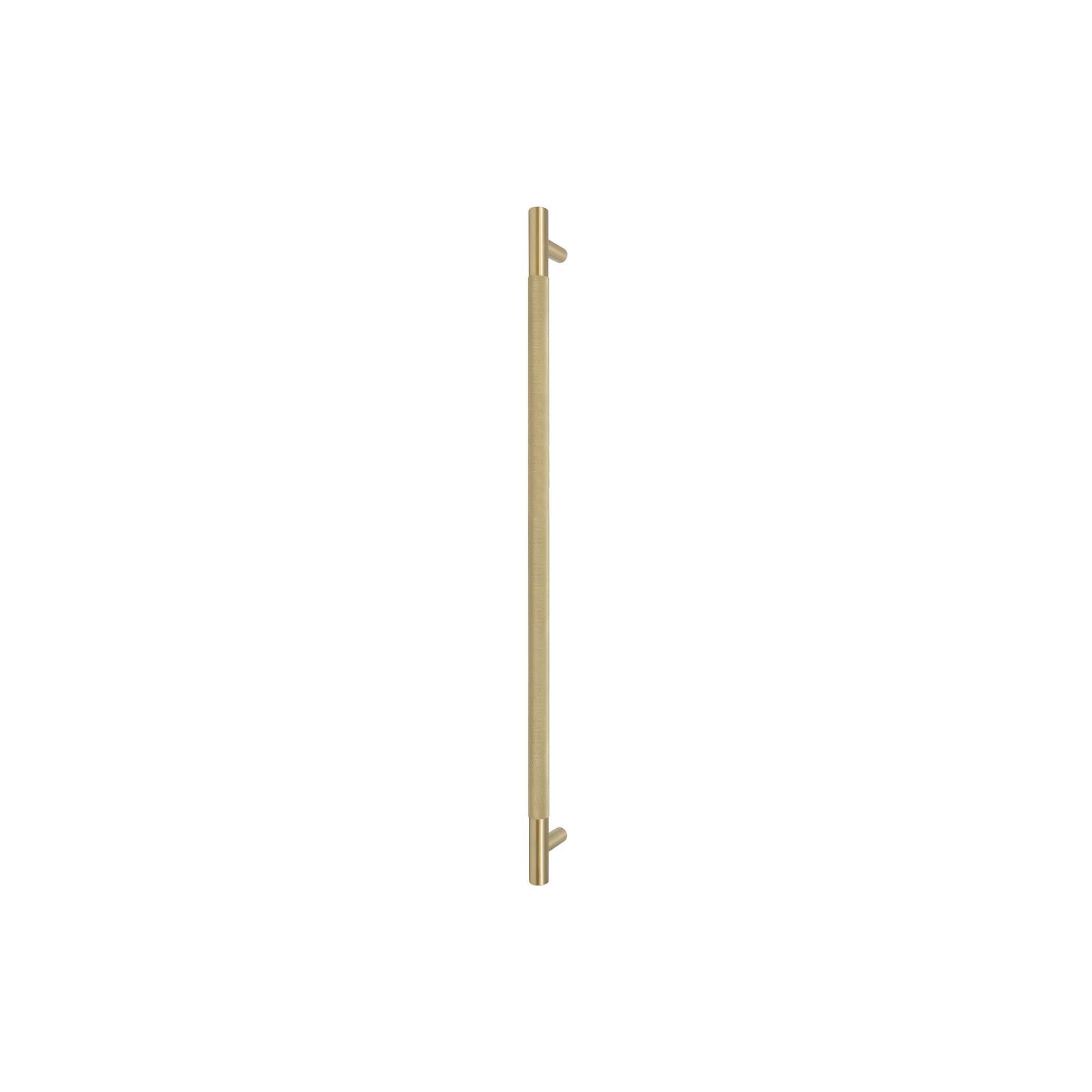 Textured Solid Brass Pull Handle - Diamond Knurled gallery detail image