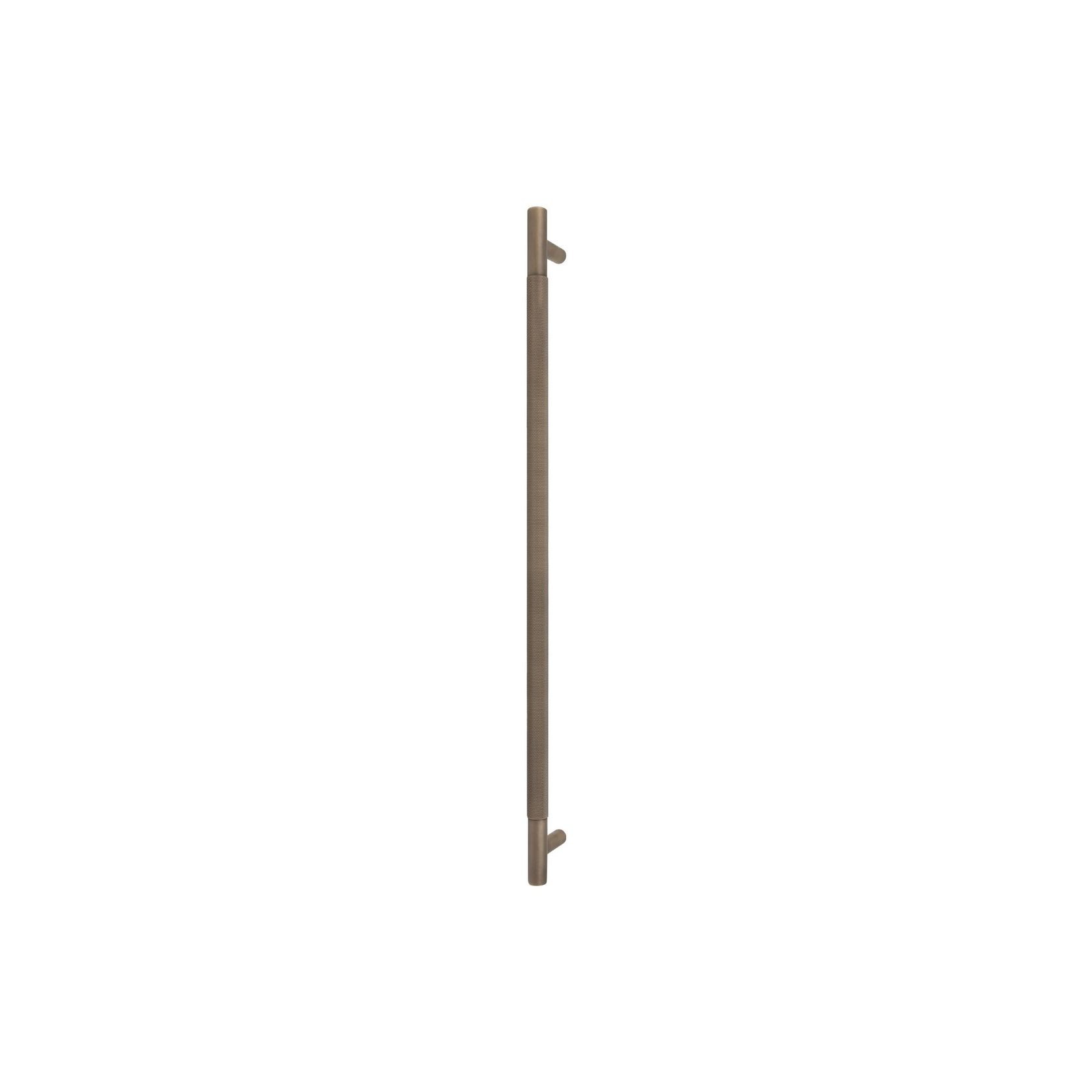 Textured Solid Brass Pull Handle - Diamond Knurled gallery detail image
