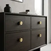 KT&CO Kitchen drawer knobs bellevue hill matt black / satin nickel / dark brushed brass/ champagne gallery detail image