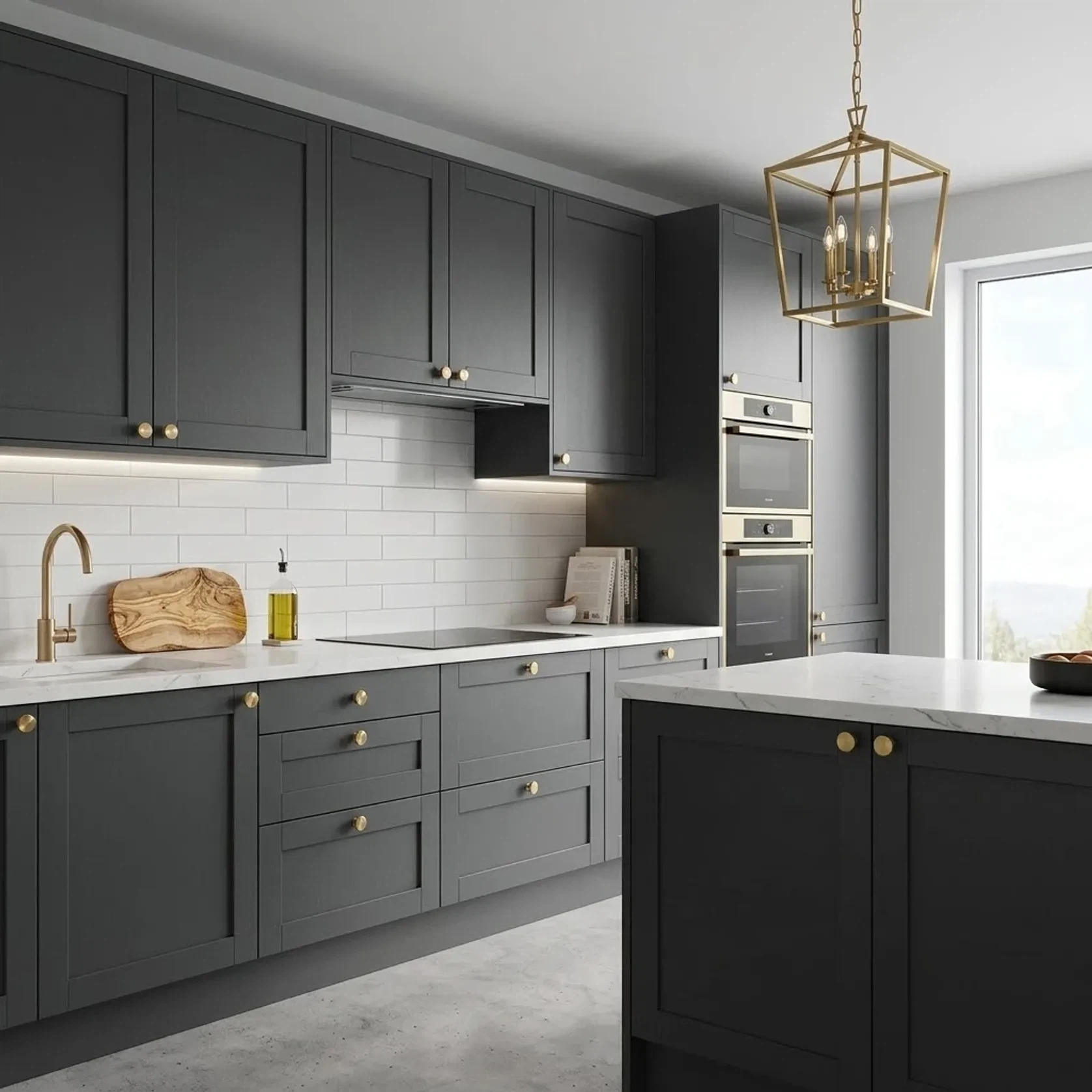 Solid Brass Kitchen Button Round Knobs gallery detail image