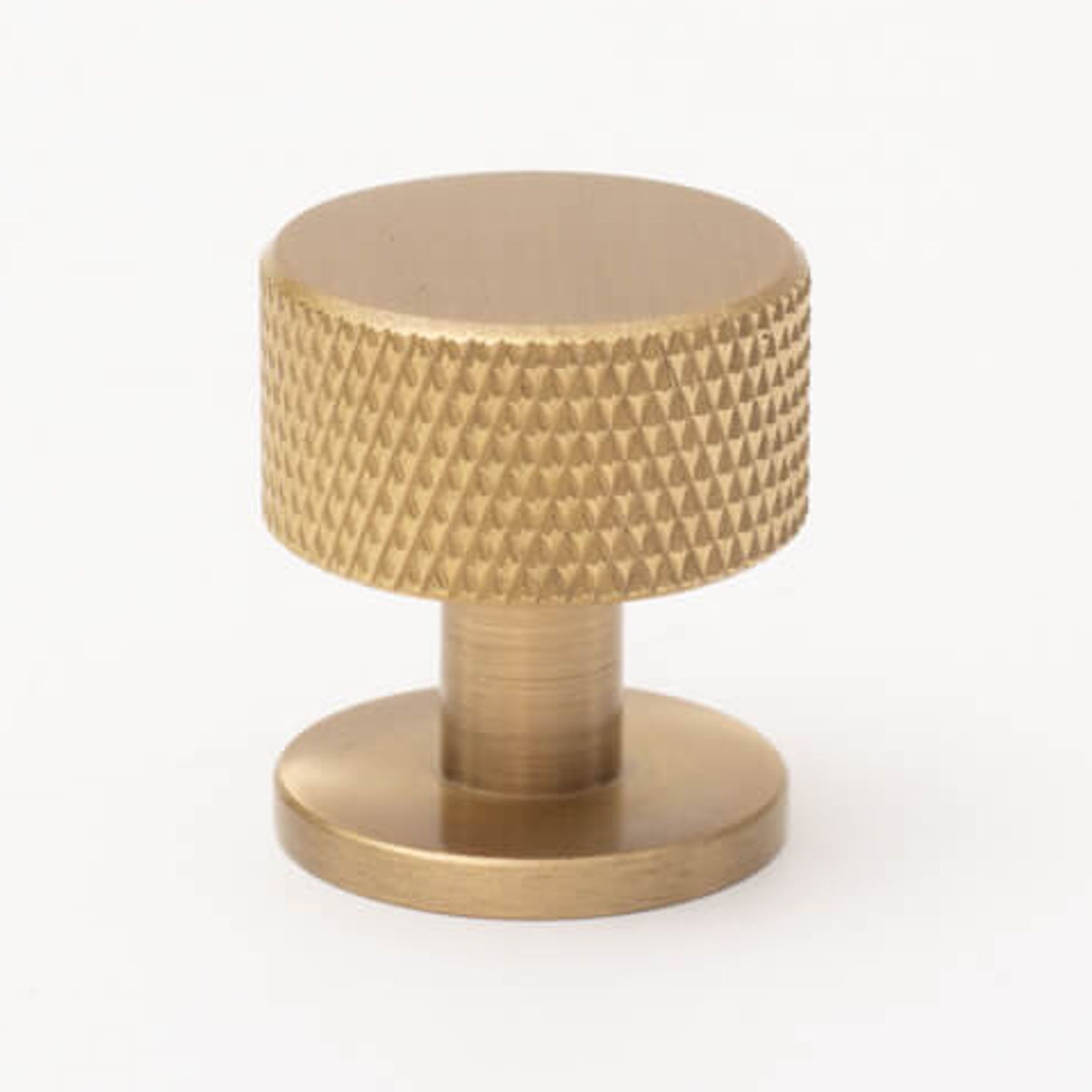 Solid Brass Knurled Kitchen Drawer Knobs gallery detail image