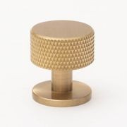 Solid Brass Knurled Kitchen Drawer Knobs gallery detail image