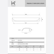 Round Brass Lip Pull Kitchen Handles gallery detail image