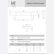 Leather and Solid Brass Drawer Handles gallery detail image