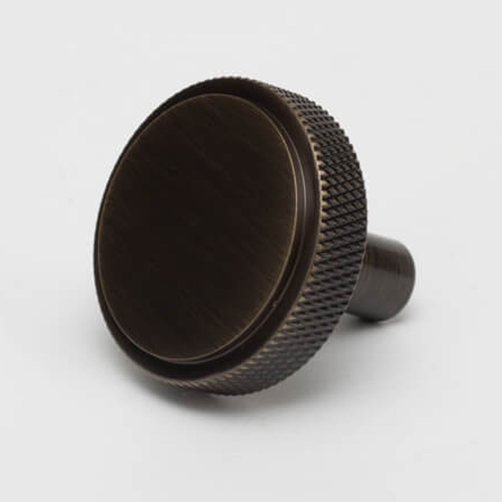 Round Knurled Solid Brass  Drawer Knobs gallery detail image