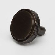 Round Knurled Solid Brass  Drawer Knobs gallery detail image