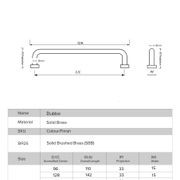 Solid Brass Cabinet Bar Pull Handles gallery detail image