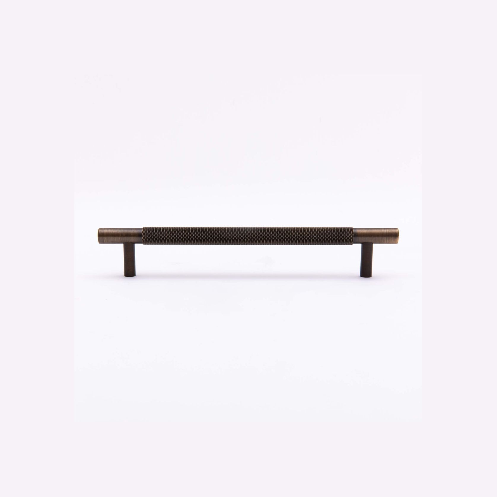 Kitchen Knurled handles solid Brass /aged antique brass Tallow Beach gallery detail image