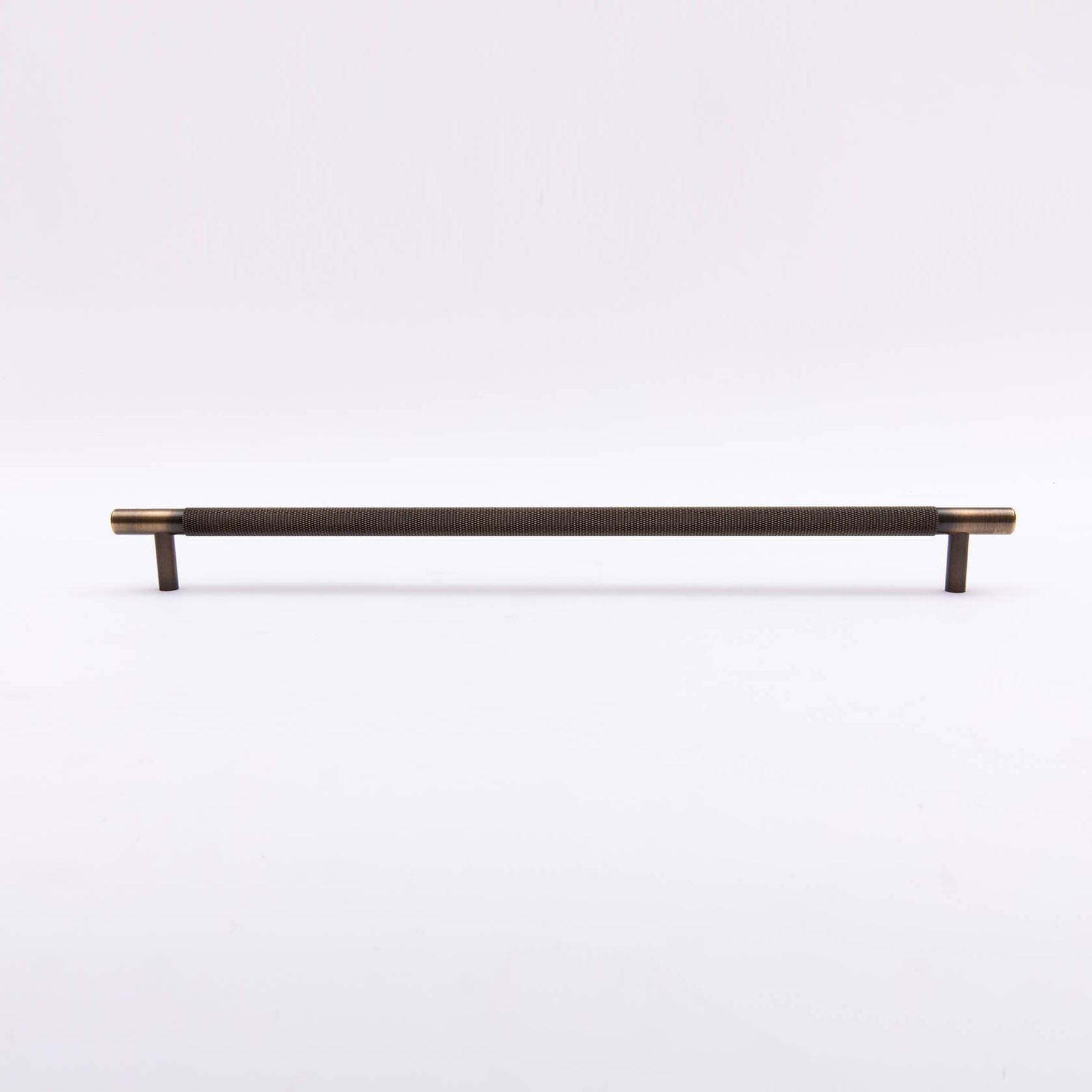 Kitchen Knurled handles solid Brass /aged antique brass Tallow Beach gallery detail image