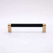 Vaucluse Black and Brass Drawer Handles gallery detail image