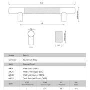Bondi Knurled Cabinet Pull Handles gallery detail image