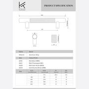 Bondi Knurled Cabinet Pull Handles gallery detail image