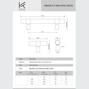 Byron Bay Black and Brass Pull Handles gallery detail image