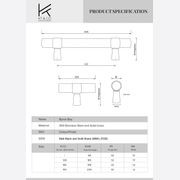 Byron Bay Black and Brass Pull Handles gallery detail image