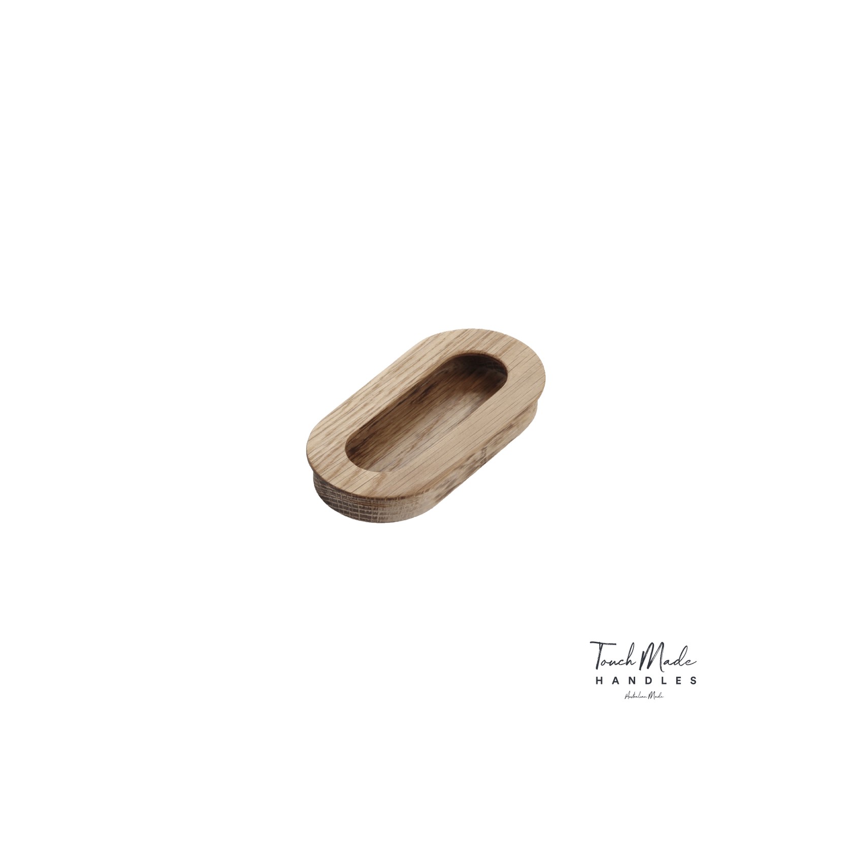 Cascade Recessed Oval Small Timber Handles gallery detail image