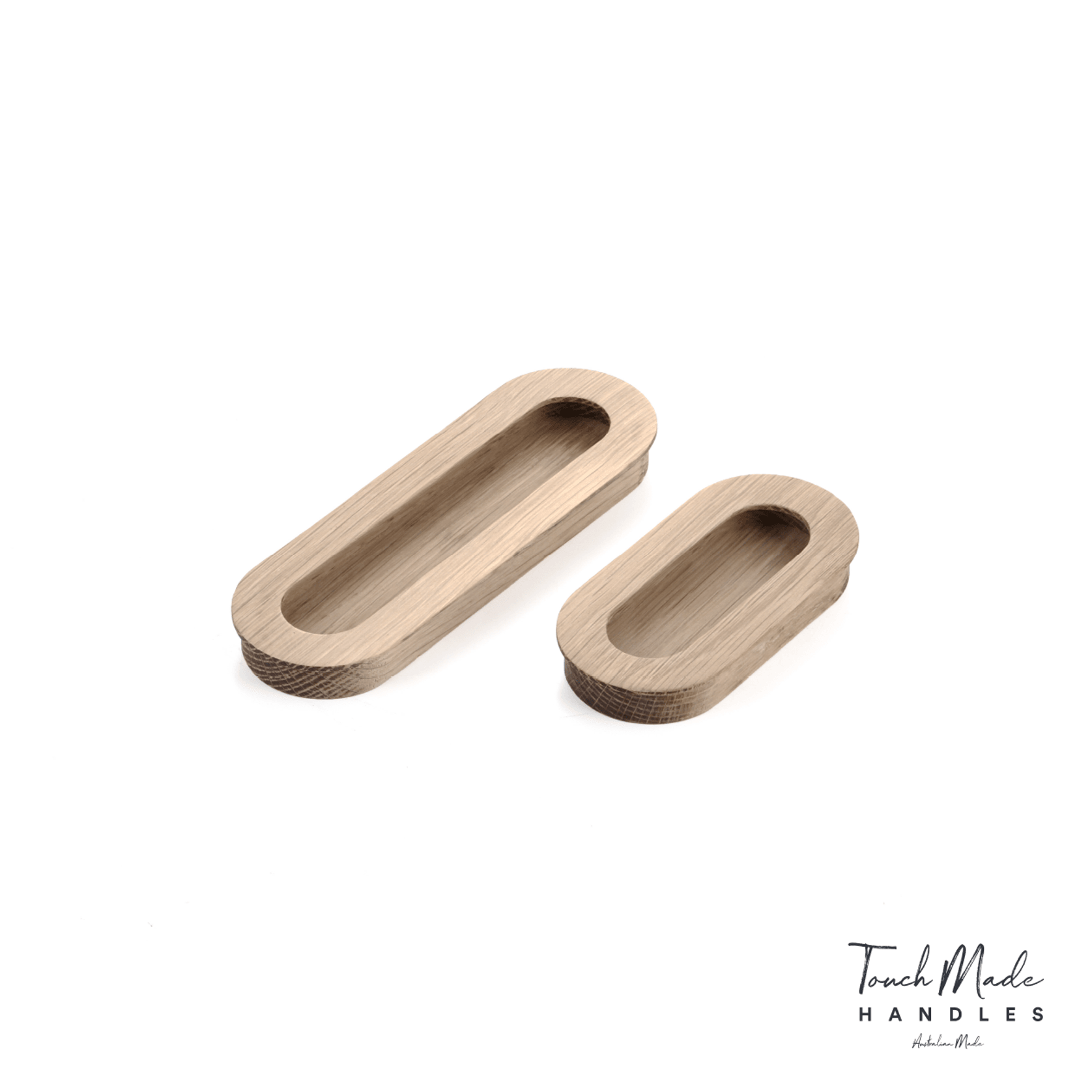 Cascade Recessed Oval Small Timber Handles gallery detail image