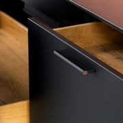 Premium Como Leather Pull (Black) | Handles gallery detail image