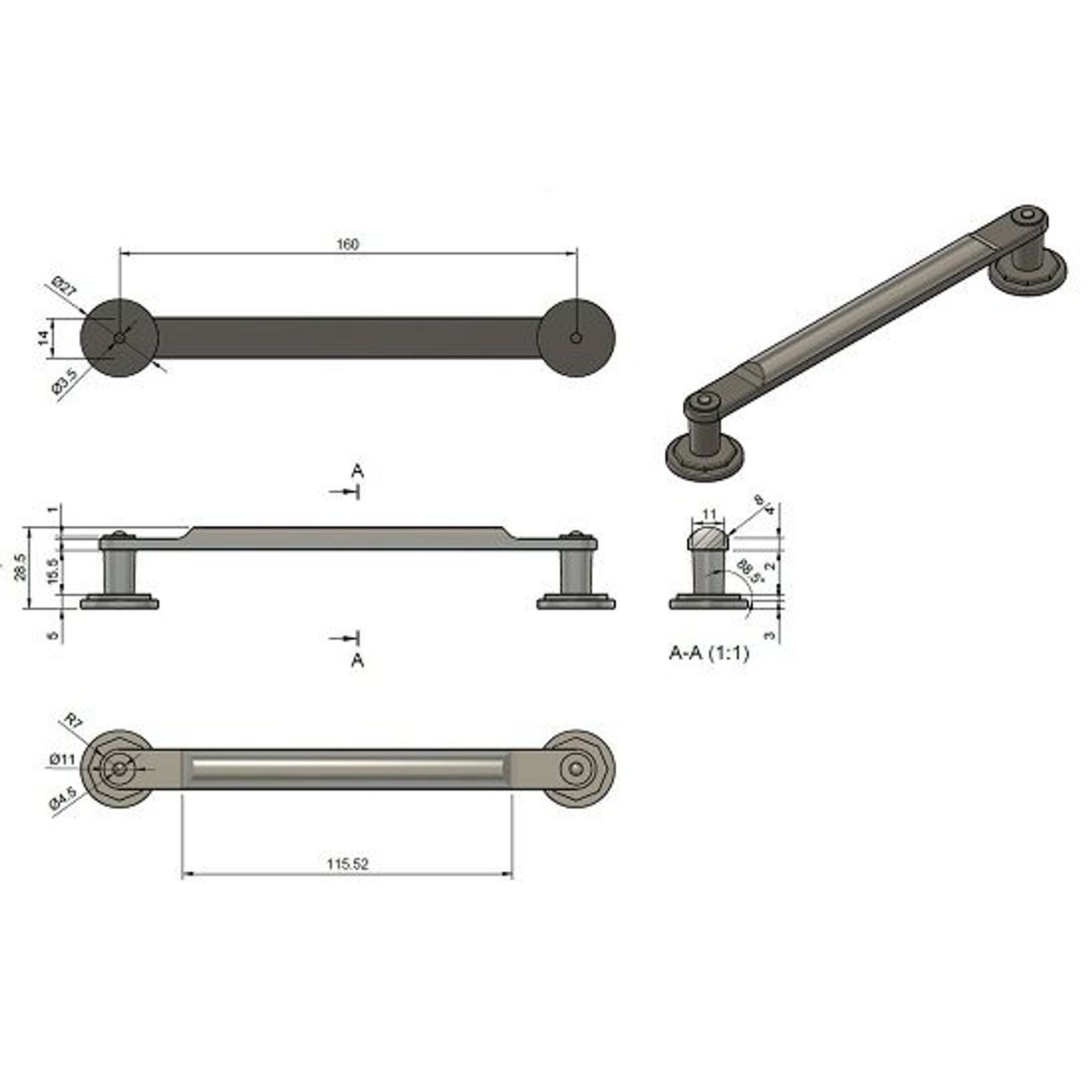 Gaziano Otto D Handle gallery detail image