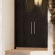 Textured Solid Brass Pull Handle - Linear Knurled gallery detail image