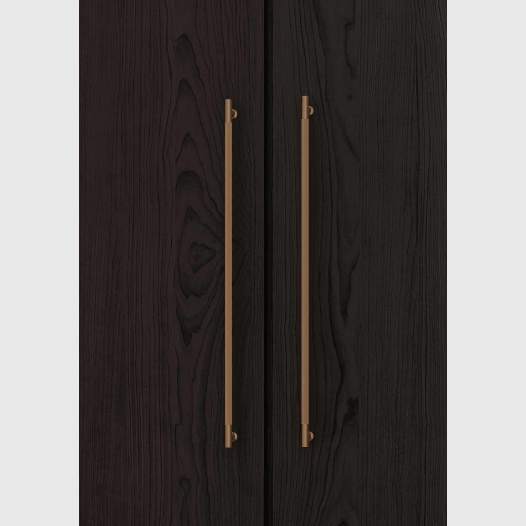 Textured Solid Brass Pull Handle - Linear Knurled gallery detail image