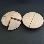 Curved Half-Moon - Timber Door Handle - TDH001 gallery detail image