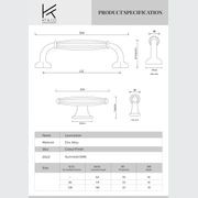 Launceston Gunmetal Grey Hamptons Drawer Handles gallery detail image