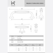 Launceston Gunmetal Grey Hamptons Drawer Handles gallery detail image