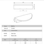 Ballina Timber Half Moon Kitchen Handles gallery detail image