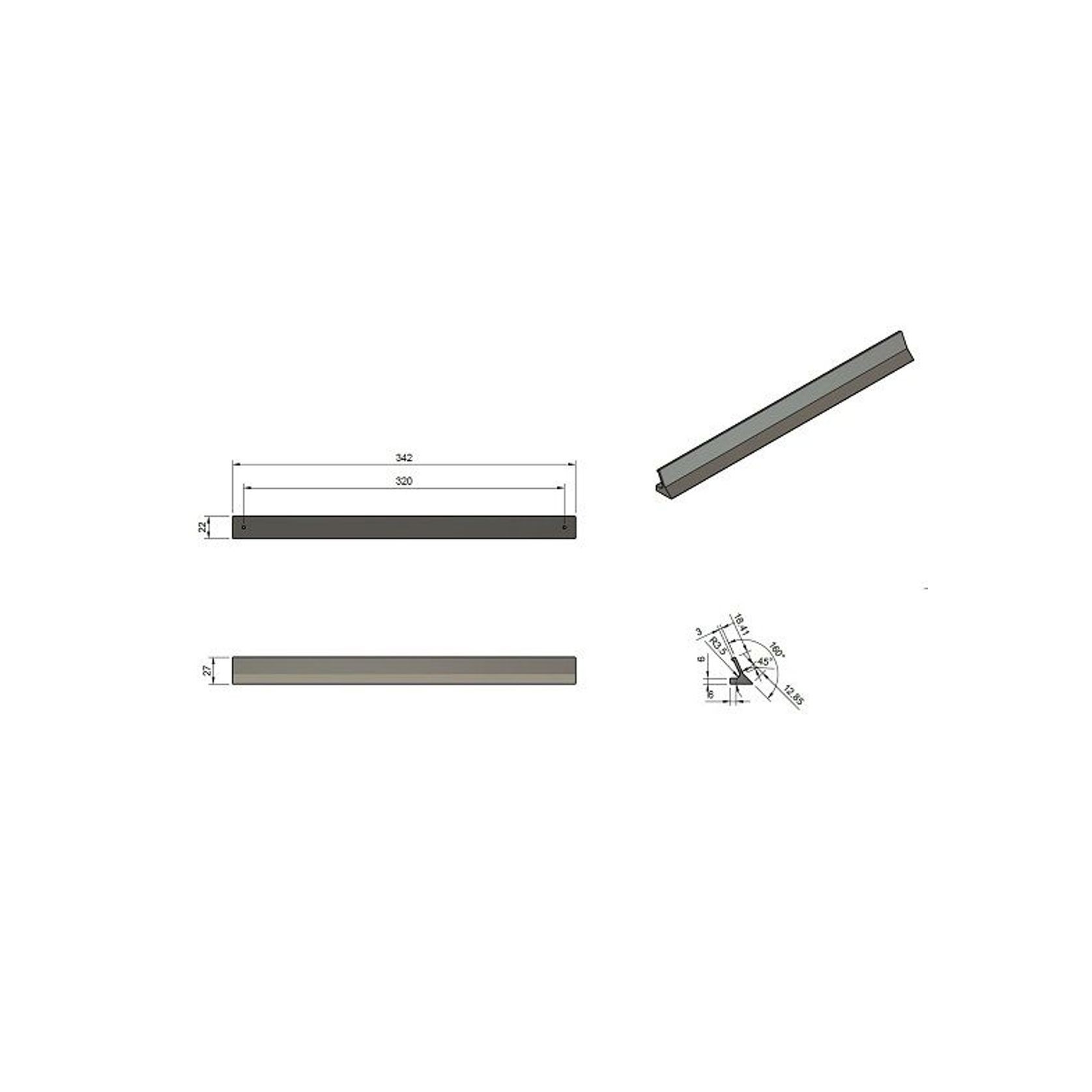 Spada Lip Pull Handle gallery detail image