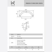 Gisborne Hamptons Cup Pull Handles (64mm) gallery detail image