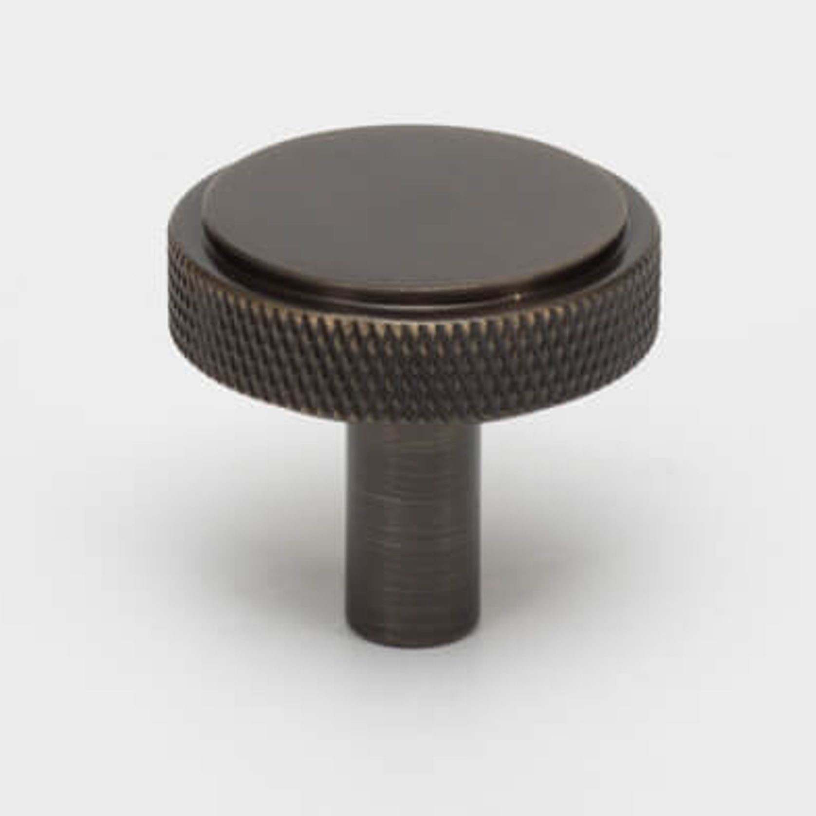 Round Knurled Solid Brass  Drawer Knobs gallery detail image