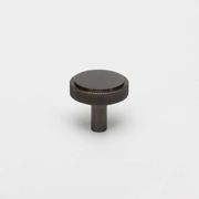 Round Knurled Solid Brass Drawer Knobs gallery detail image