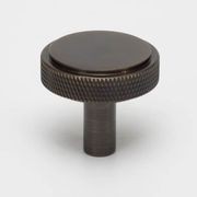Round Knurled Solid Brass  Drawer Knobs gallery detail image