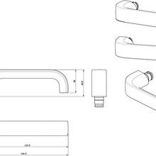 Lockwood 1220 Series Brass Round Rose Door Handles gallery detail image
