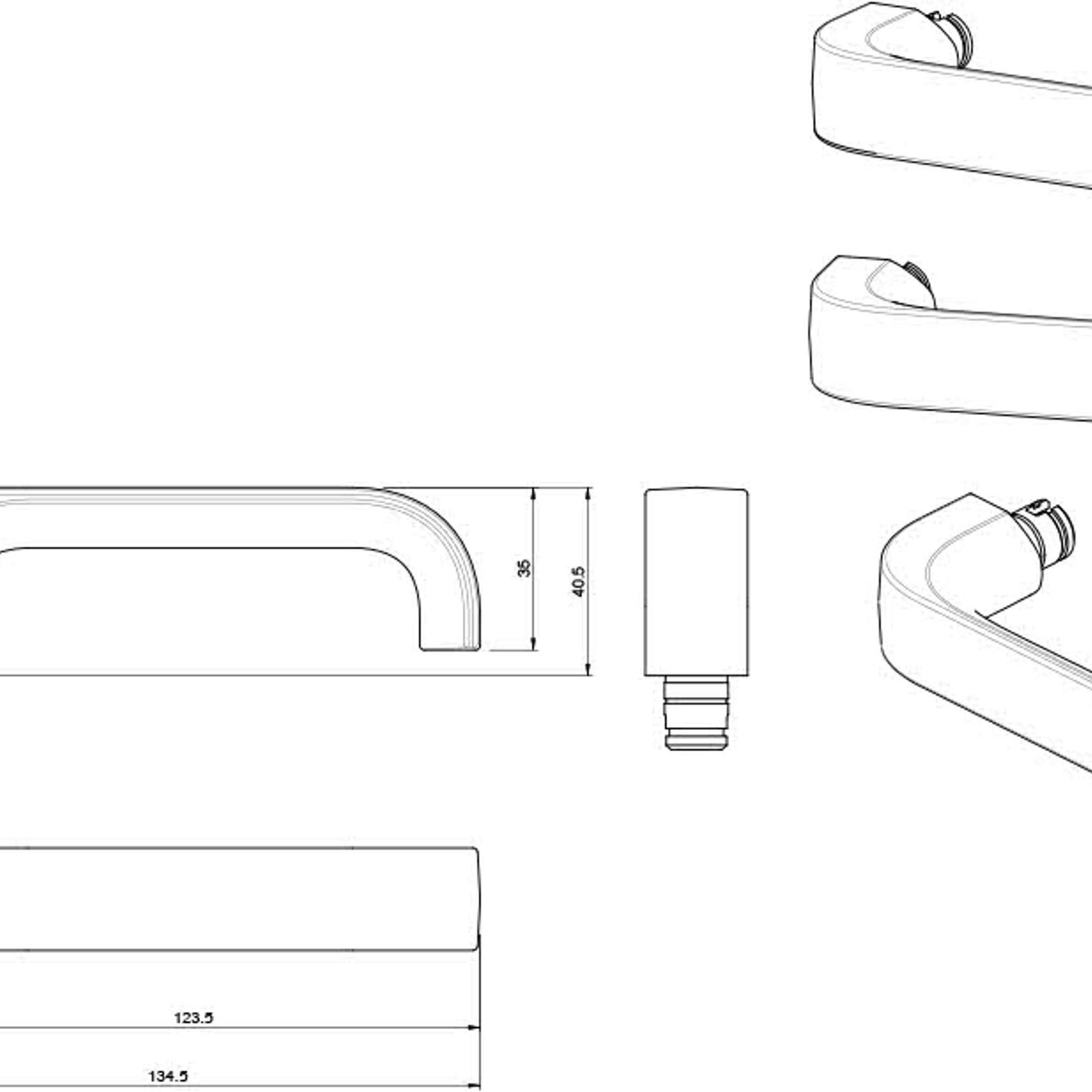 Lockwood 1220 Series Brass Round Rose Door Handles gallery detail image