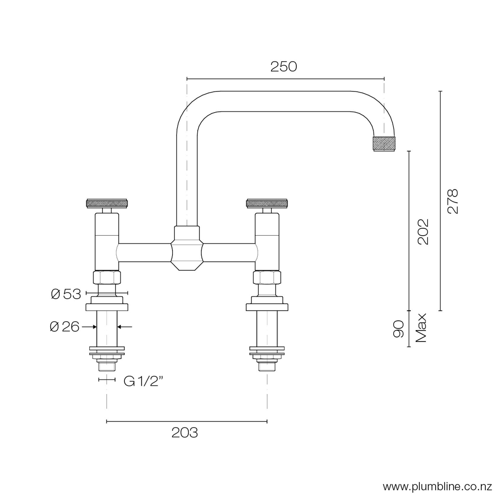 Arena Bridge Kitchen Mixer gallery detail image
