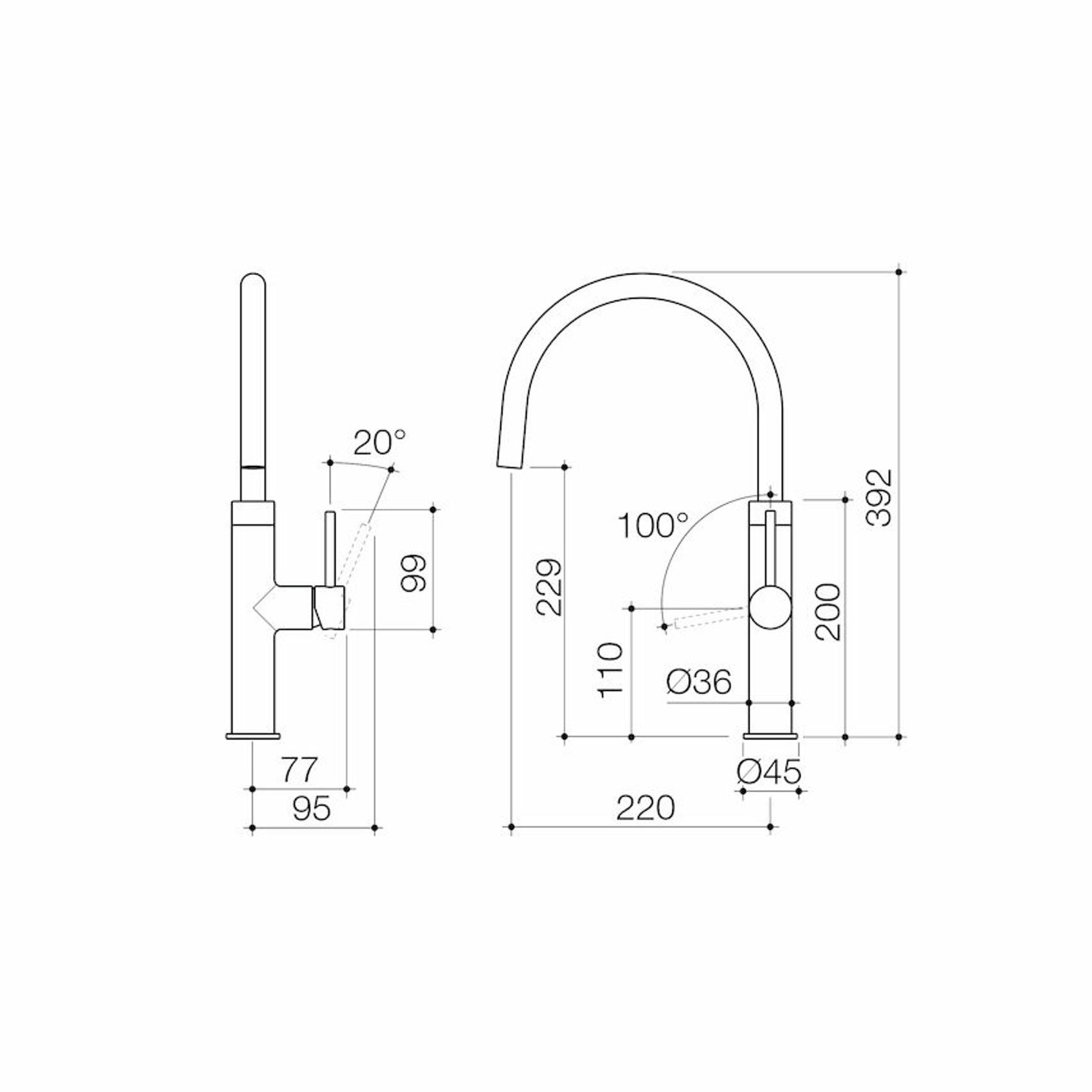Liano II Sink Mixer - All Pressure - Lead Free gallery detail image