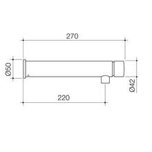 Civic Wall Push 220mm Bottle Filler gallery detail image